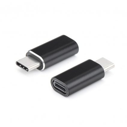 Nabíjecí adaptér pro iPhone Lightning 8-pin na typ C černý