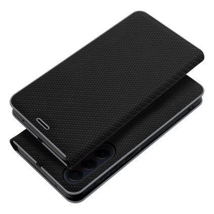 Pouzdro Forcell LUNA Book Carbon SAMSUNG Galaxy A41 černé