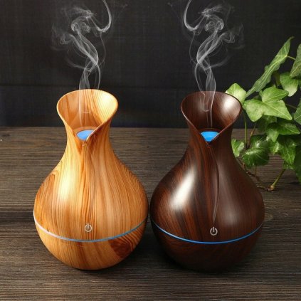 Aroma difuzér a zvlhčovač vzduchu 3W béžová / hnědá