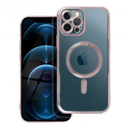 Pouzdro Electro Mag Cover APPLE IPHONE 12 PRO MAX zlato růžové