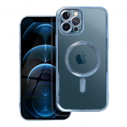 Pouzdro Electro Mag Cover APPLE IPHONE 12 PRO MAX modré