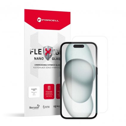 Hybridní sklo Forcell Flexible Nano Glass Apple iPhone 15