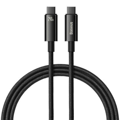 Kabel BASEUS Type C na Type C PD 240W Superior CAWJ040101 2 m černý