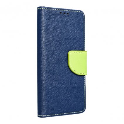 Pouzdro Fancy Book SAMSUNG Galaxy S24 navy blue / limonka