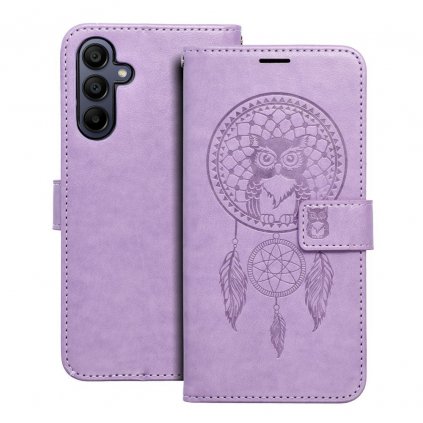 Pouzdro Forcell MEZZO Book SAMSUNG Galaxy A15 lapač snů fialové