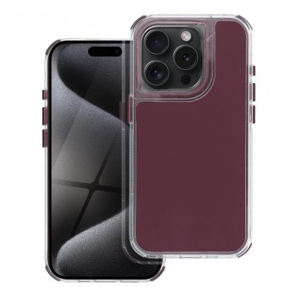 Pouzdro MATRIX APPLE IPHONE 12 / 12 PRO purpurové