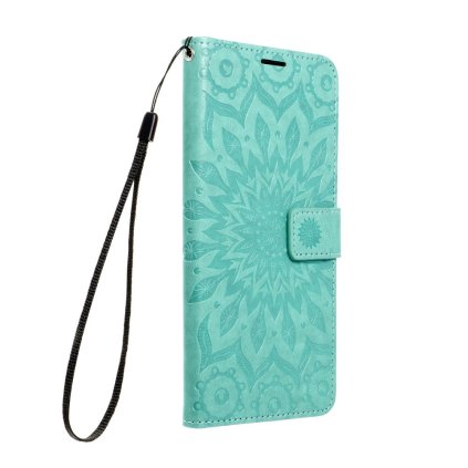 Pouzdro Forcell MEZZO Book APPLE IPHONE 16 Pro mandala zelené