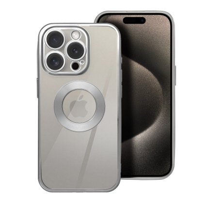 Pouzdro GLAM APPLE IPHONE 14 Pro stříbrné