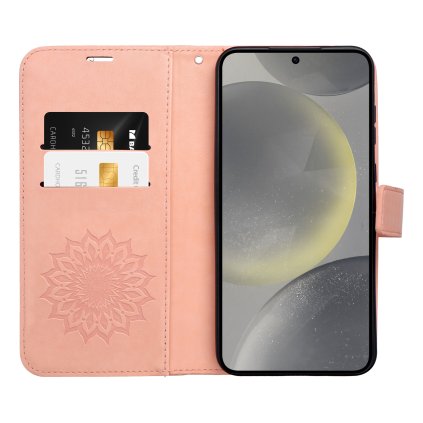 Pouzdro MEZZO Book APPLE IPHONE 16 mandala broskvové