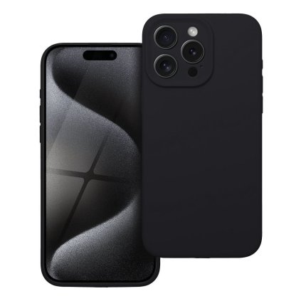Pouzdro SILICONE 2mm APPLE IPHONE 15 Pro Max černé