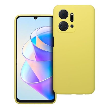 Pouzdro SILICONE 2mm HONOR X7A žluté