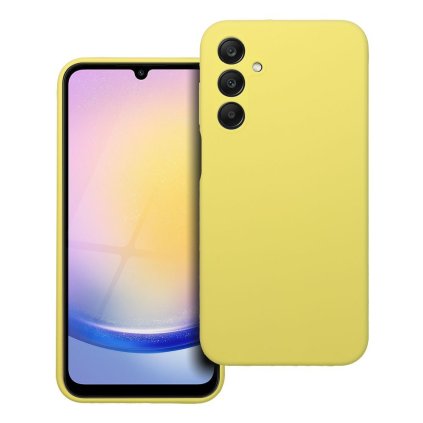 Pouzdro SILICONE 2mm SAMSUNG Galaxy A25 5G žluté