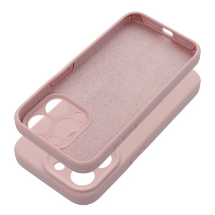 Pouzdro SILICONE 2mm APPLE IPHONE 16 Plus pudrově růžové