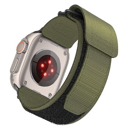 FORCELL F-DESIGN FA05 nylonový řemínek APPLE Watch 42 / 44 / 45 / 49 mm zelený