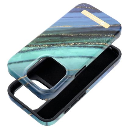 FORCELL F-PROTECT Mirage pouzdro MagSafe pro APPLE IPHONE 15 Pro jade marble