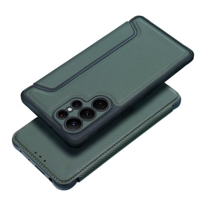 Pouzdro RAZOR Book SAMSUNG Galaxy A56 5G tmavě zelené
