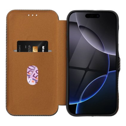 Pouzdro FOLIO Side Magnet APPLE IPHONE 16 PLUS hnědé