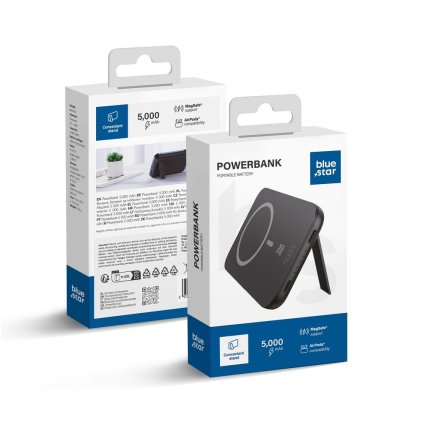 BLUE STAR powerbank 5000 mAh kompatibilní s MagSafe 2A 5W W0553 černá