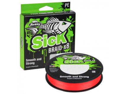 Berkley Pletená Šňůra Sick Braid Red 1m