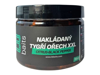 TB Baits Nakládaný Tygří Ořech XXL 150 ml - Citrus - Black pepper