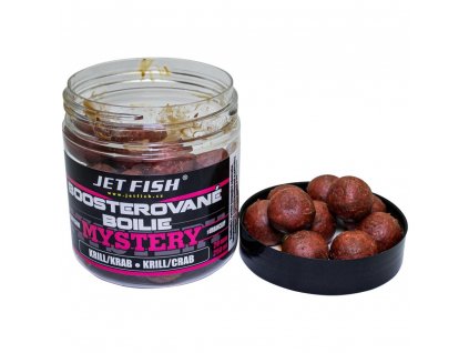Jet Fish Boosterované Boilie Mystery Krill Krab 250ml