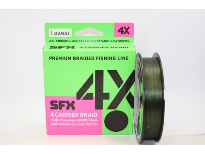 Sufix Pletená Šňůra SFX 4X Vis Green 270m
