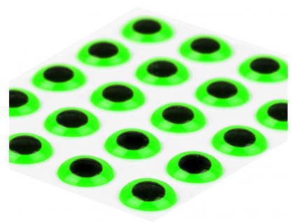 Sybai Epoxidové Oči 3D Epoxy Eyes Fluo Green