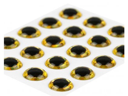 Sybai Epoxidové Oči 3D Epoxy Fish Eyes Holographic Gold