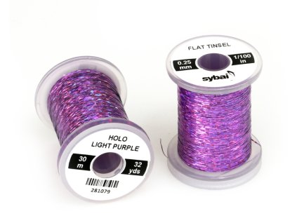 Sybai Plochá Lametka Flat Tinsel Holographic Light Purple 0,25 mm