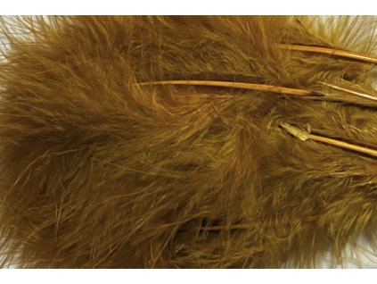 Hends Peří Marabou Olive Brown