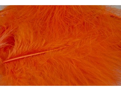 Hends Peří Marabou Hot Fluo Orange