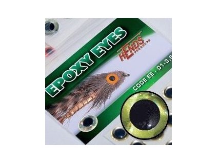 Hends Epoxidové Oči Epoxy Eyes Realistic Gold Holographic