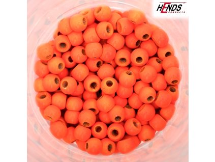 Hends Mosazné Hlavičky Brass Beads Fluo orange