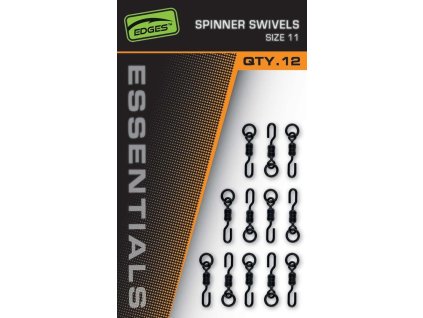 Fox Obratlíky Edges Essentials Spinner Swivel Velikost 11 12ks