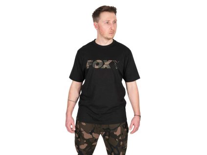 Fox Tričko Black Camo Logo T-Shirt