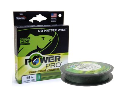 PowerPro Pletená Šňůra Braided Line Green Moss 135m
