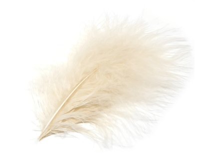 Tommi-Fly Peří Premium Marabou Světle Béžová