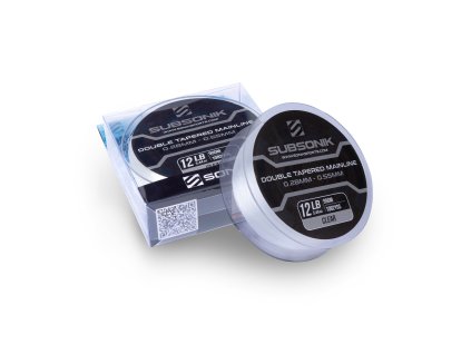 Sonik Ujímaný Vlasec Subsonik Double Tapered Main Line Clear 990m