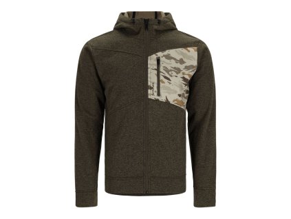 Simms Mikina CX Hoody Full Zip Dark Stone Ghost Camo Stone