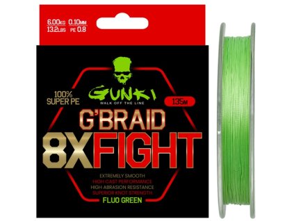 Gunki Pletená Šňůra G Braid 8X Fighting Pe2 135m