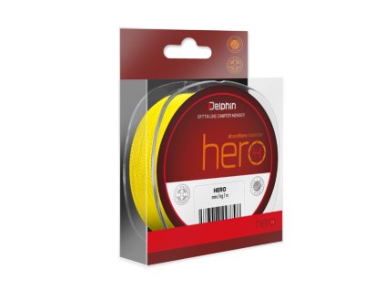 Delphin Pletená Šňůra Hero 4 Fluo Žlutá 300m