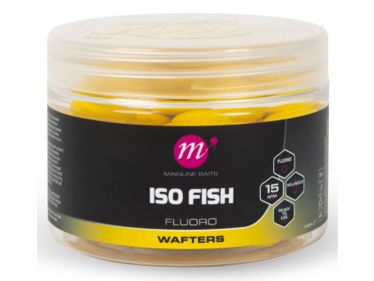 Mainline Vyvážené Boilie Fluoro Wafters ISO Fish Yellow 150ml