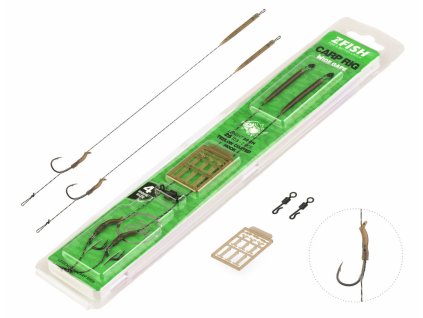 Zfish Návazec Wide Gape Carp Rig 20cm 2ks