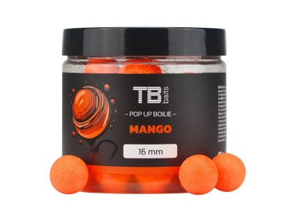 TB Baits Plovoucí Boilie Pop-Up Mango + NHDC 65g