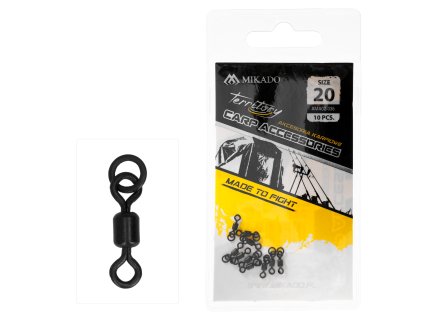 Mikado Obratlíky Roller Swivel Hook And Loop Micro 10ks