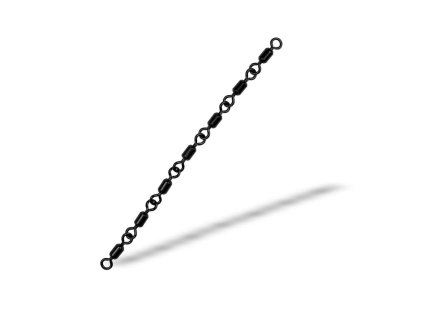 Gurza Obratlíky Seven Joint Rolling Swivel SS 2ks