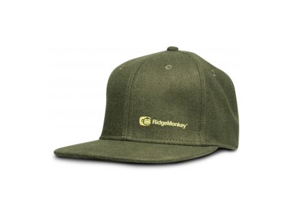 RidgeMonkey Kšiltovka S Rovným Kšiltem APEarel Dropback Snapback Zelená