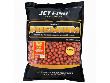 Jet Fish Boilie Premium Clasicc Švestka / Česnek