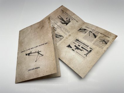 Výukový manuál k německému kulometu MG-34