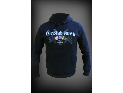 Pánská mikina Česká krev HRDĚ ZA JEDEN NÁROD